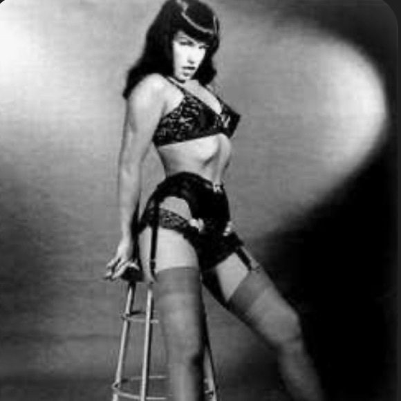 Vintage Betty Paige x Olivia Berardinis Black Shirt L - Picture 8 of 11